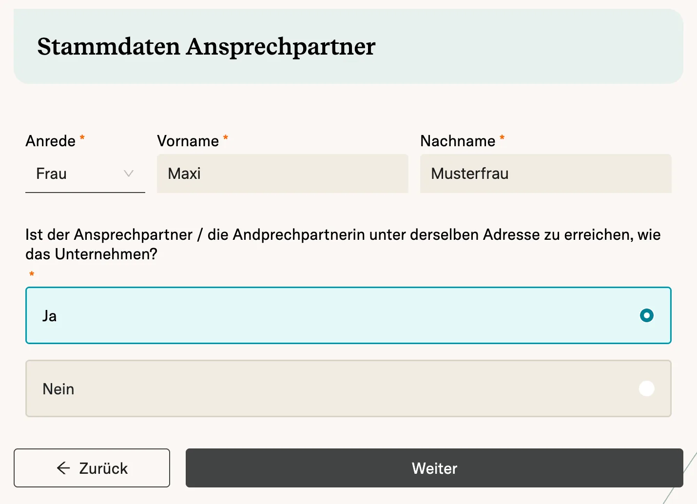 Digitaler Fragebogen für Mandanten